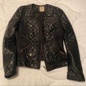 Zara Faux Leather Moro Jacket